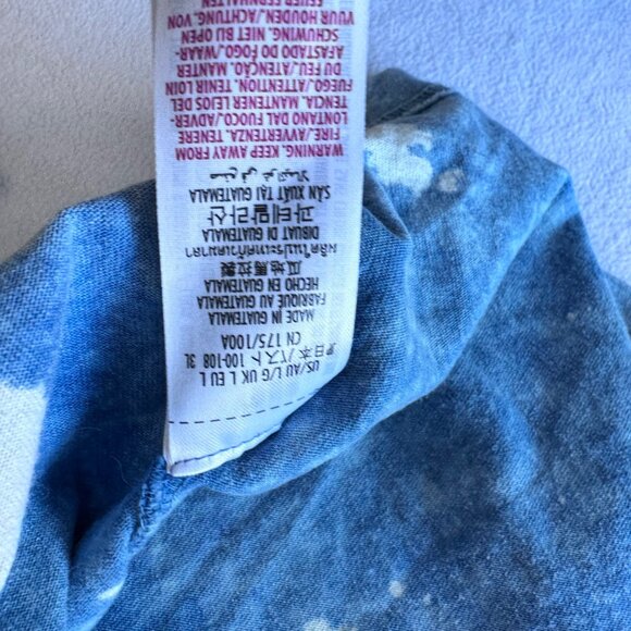 Disneyland Resort Spirit Jersey Blue Acid Wash Polka Dot Size Large Adult - Picture 10 of 12